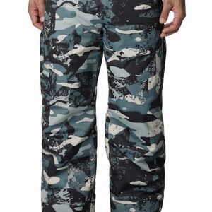 Like New Men’s Columbia Bugaboo IV Snow Pant Geoglacial Large Short.